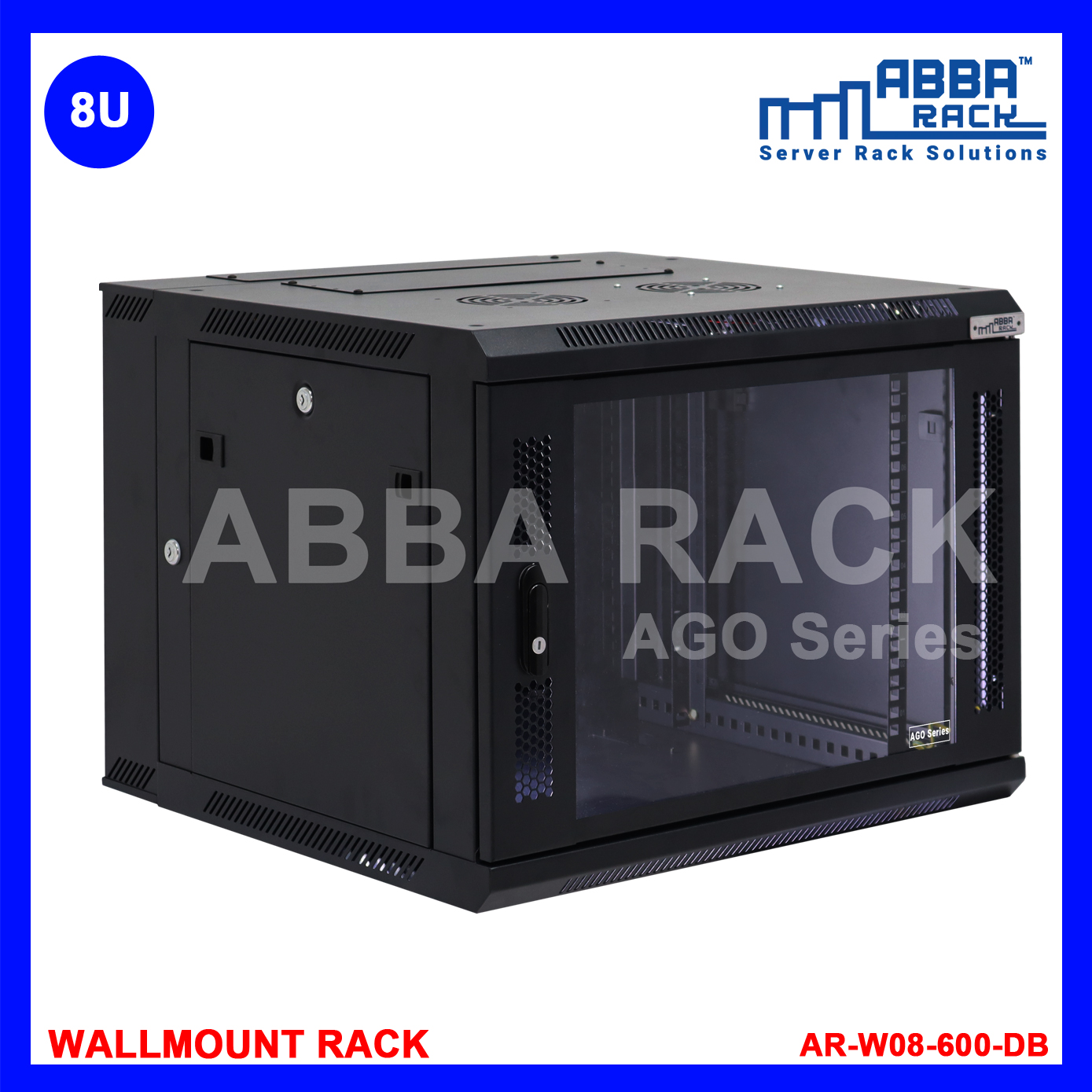 ABBA RACK 19" Wallmount Rack 8U AGO series