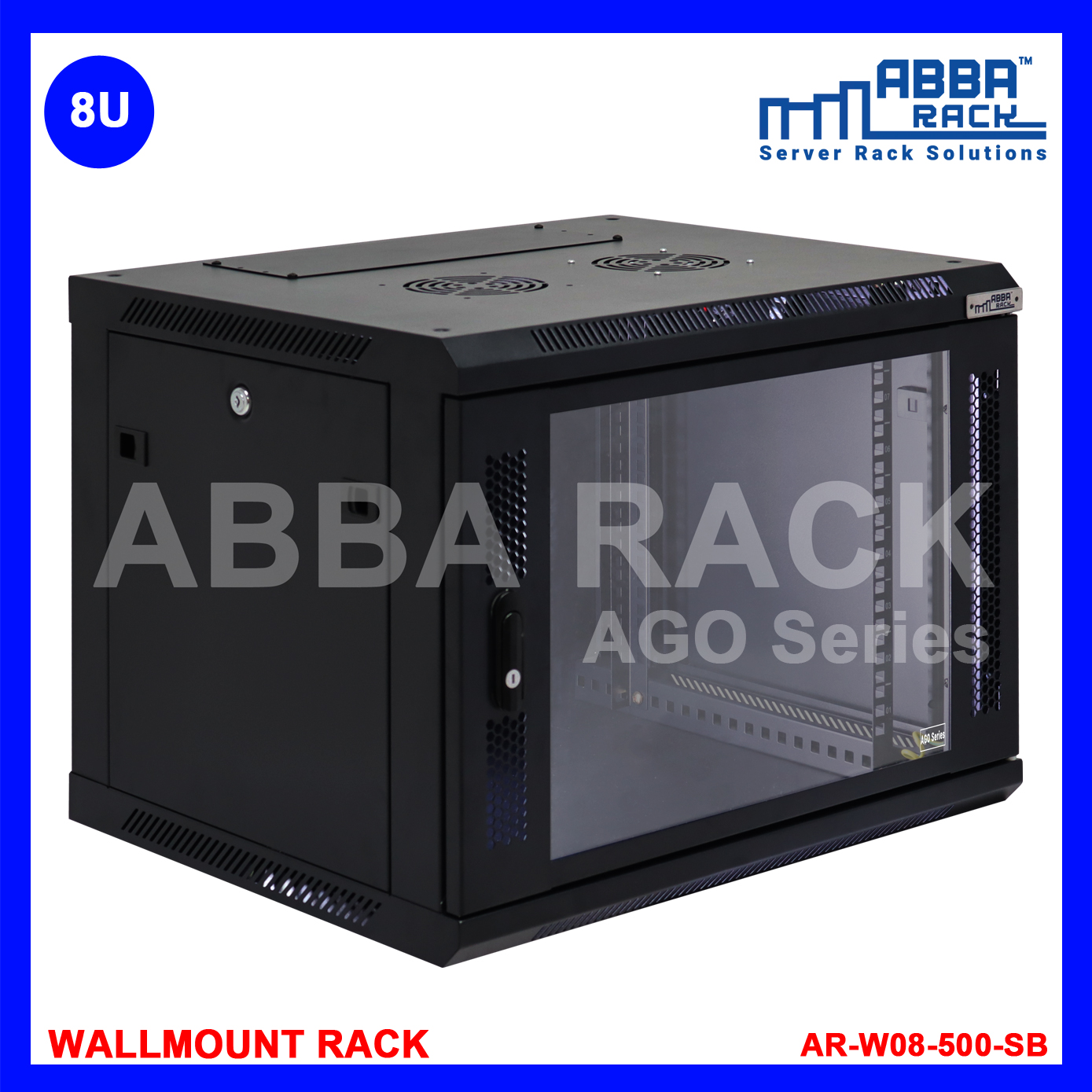 ABBA RACK 19" Wallmount Rack 8U AGO series