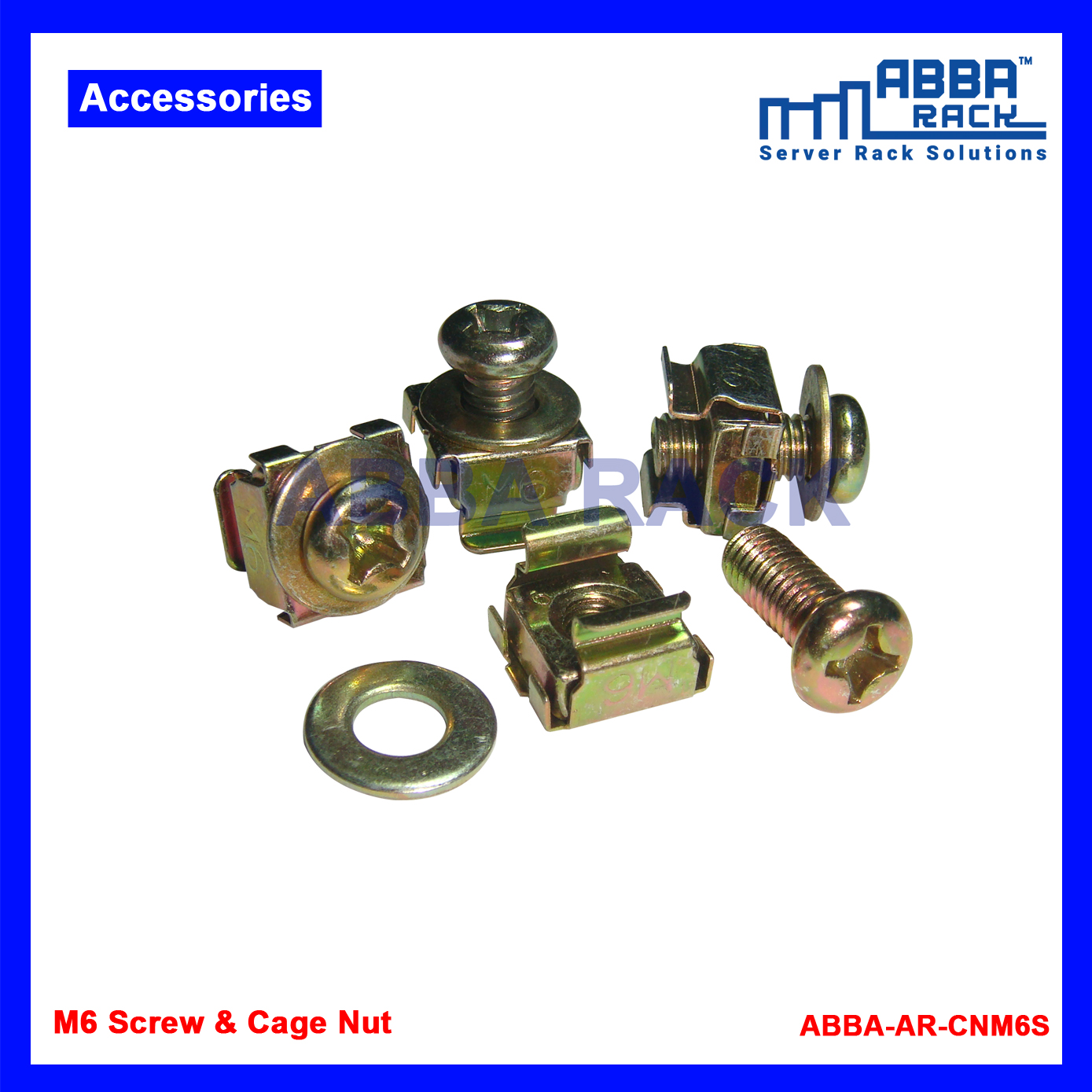 ABBA RACK Castor & Cage Nut