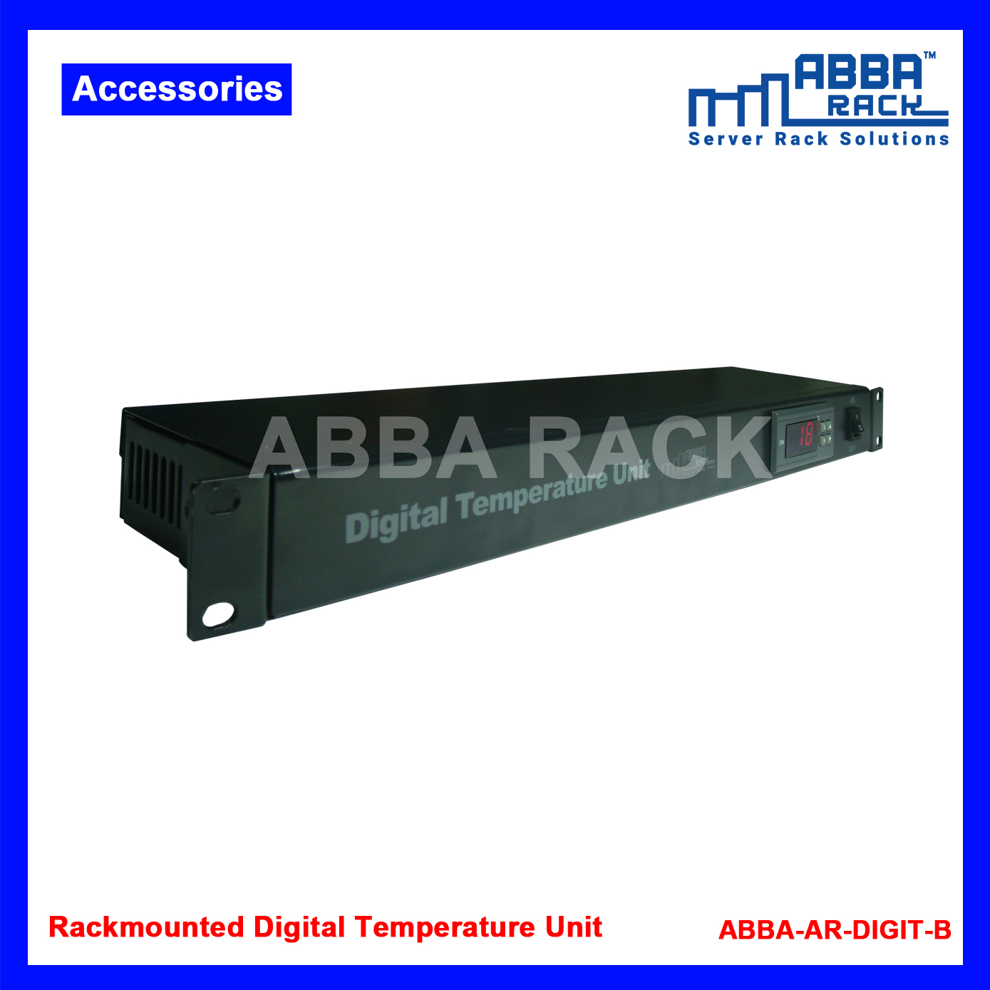 ABBA RACK Digital Temperature & LED Light Bar