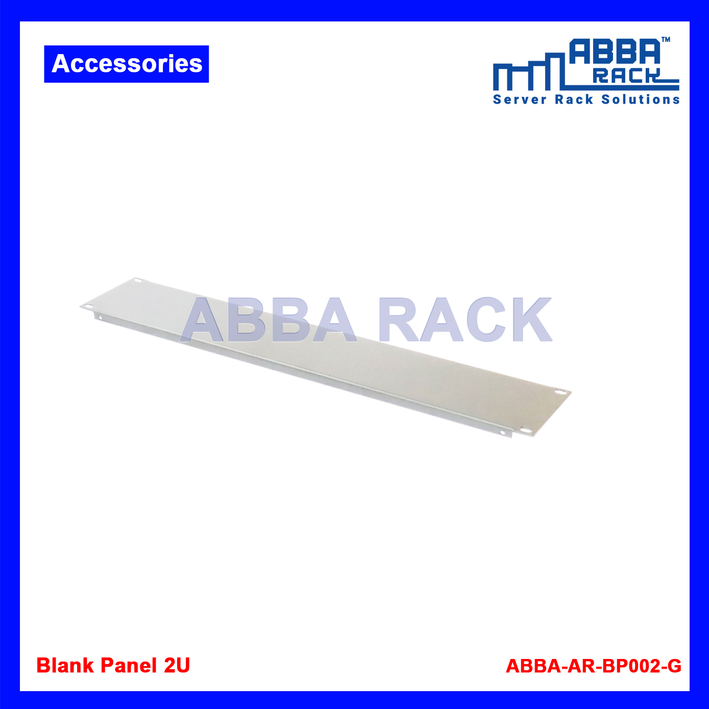 ABBA RACK 19" Blank Panel