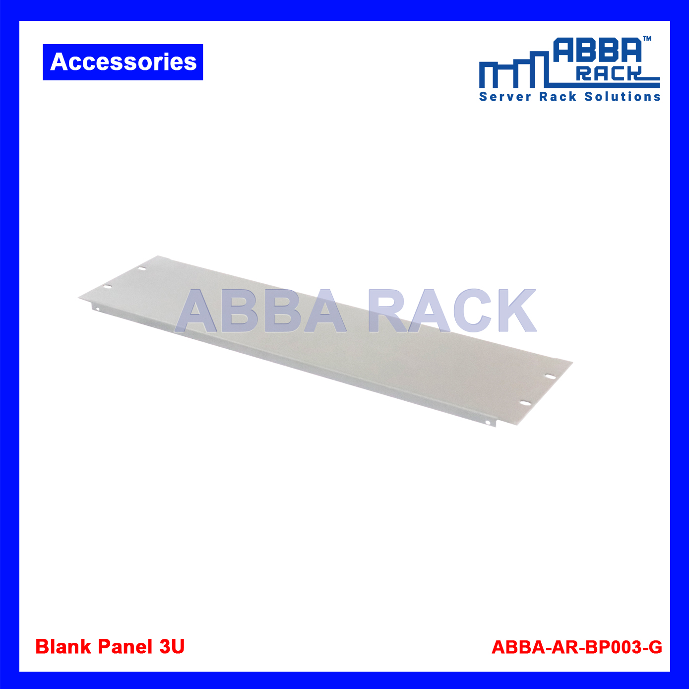 ABBA RACK 19" Blank Panel