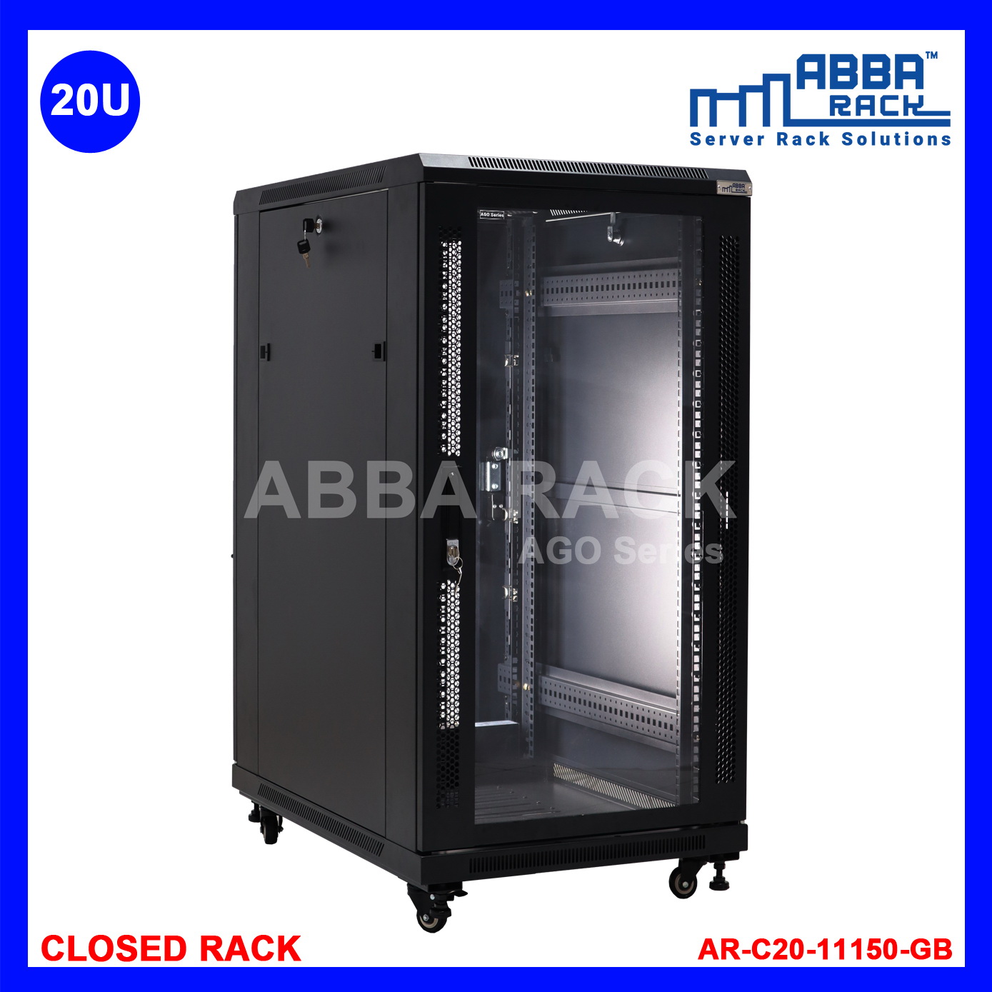 ABBA RACK 19" Close Rack 20U AGO Series