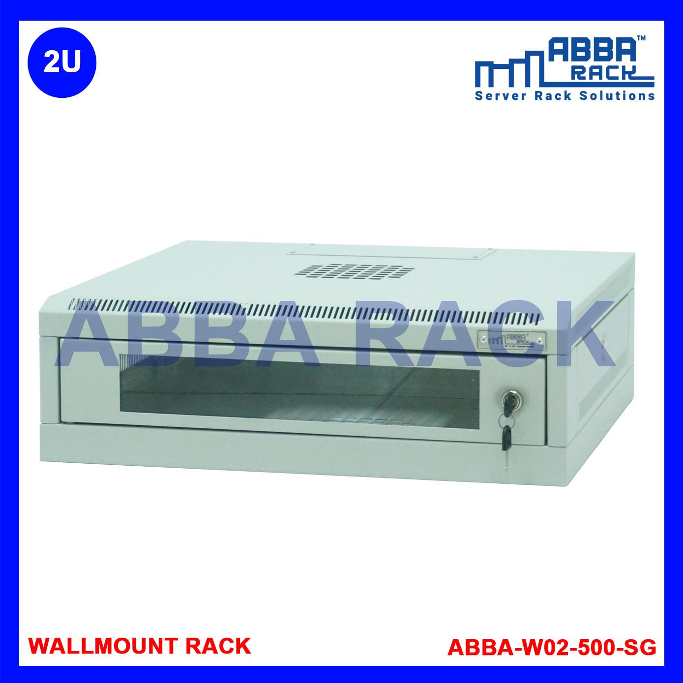 ABBA RACK 19" Wallmount Rack 2U Premium