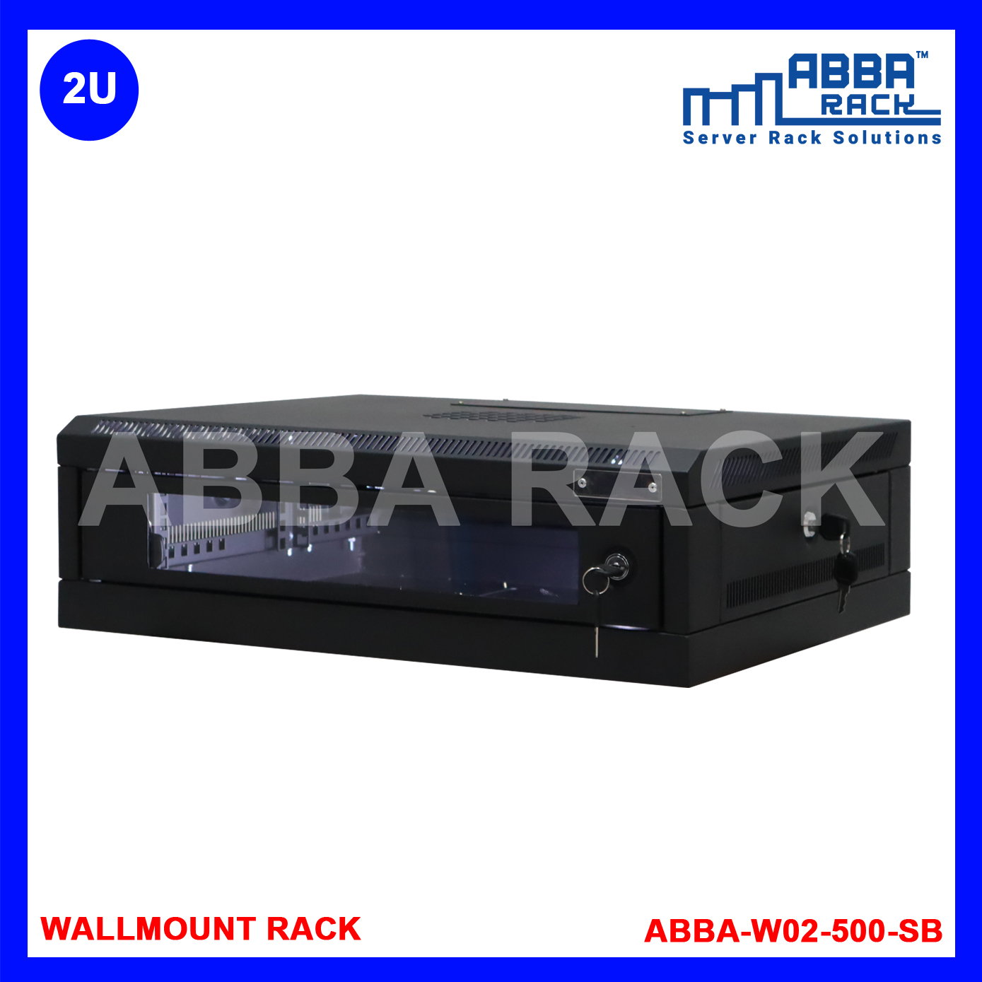 ABBA RACK 19" Wallmount Rack 2U Premium