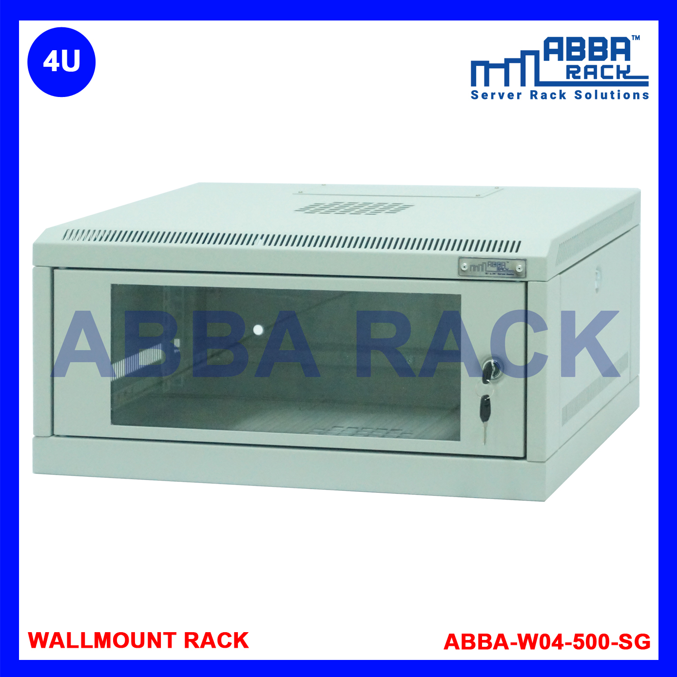 ABBA RACK 19" Wallmount Rack 4U Premium