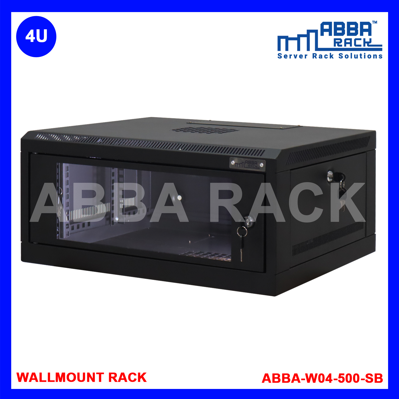 ABBA RACK 19" Wallmount Rack 4U Premium