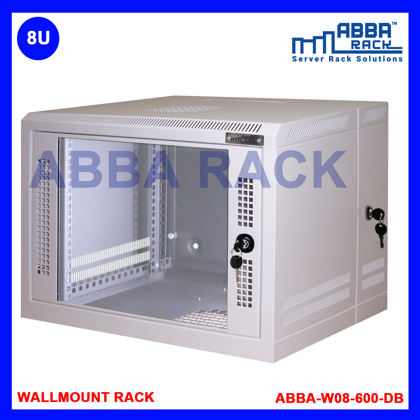 ABBA RACK 19" Wallmount Rack 8U Premium