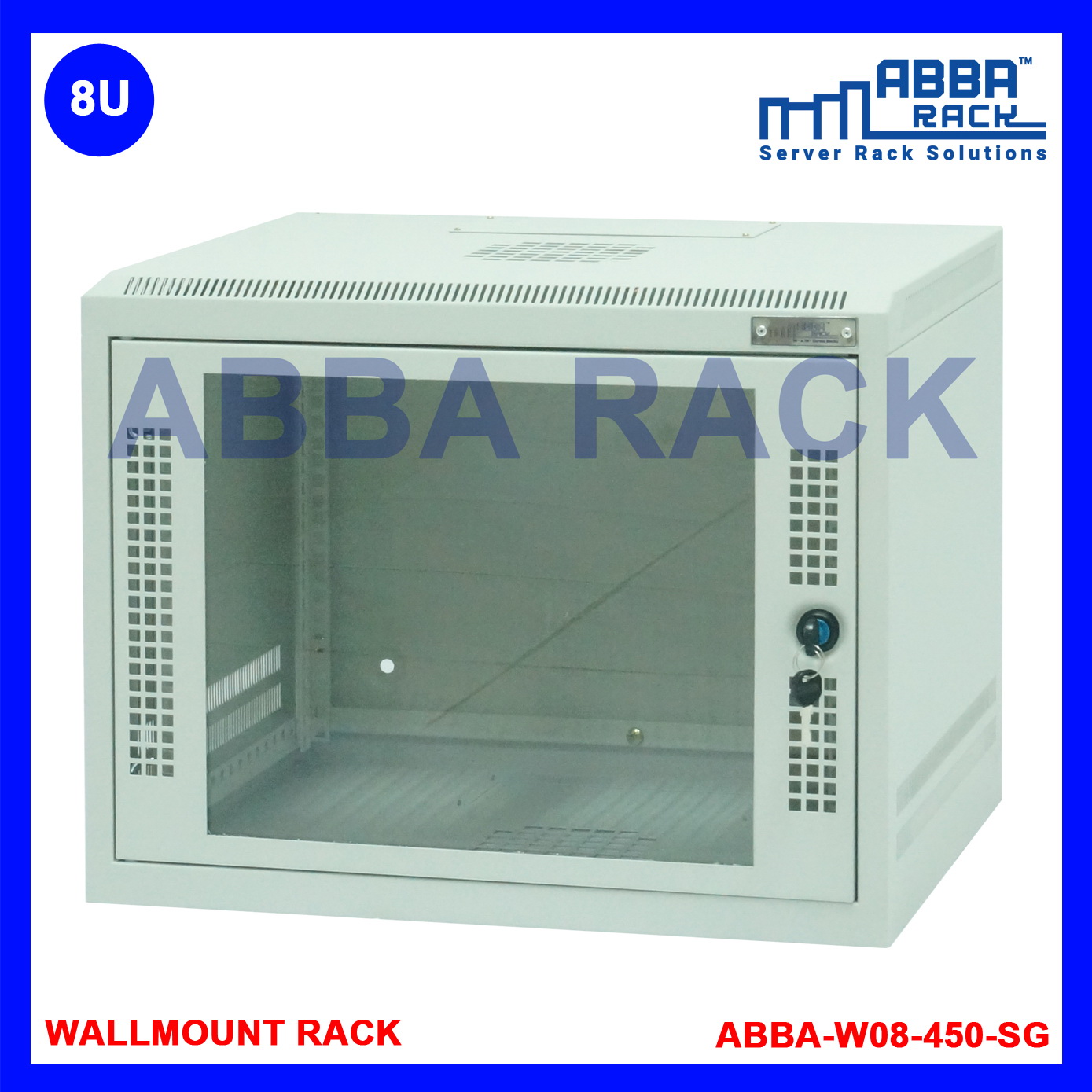 ABBA RACK 19" Wallmount Rack 8U Premium